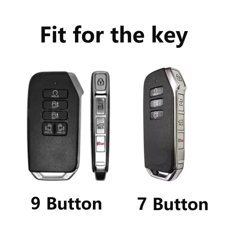 Gold Edged TPU for KIA K7 K8 V6 2022 EV6 2022 Dl3 K5 for Kia Carnival Sedona 2021 Sorento MQ4 7 9 Button Car Key Case Cover Fob