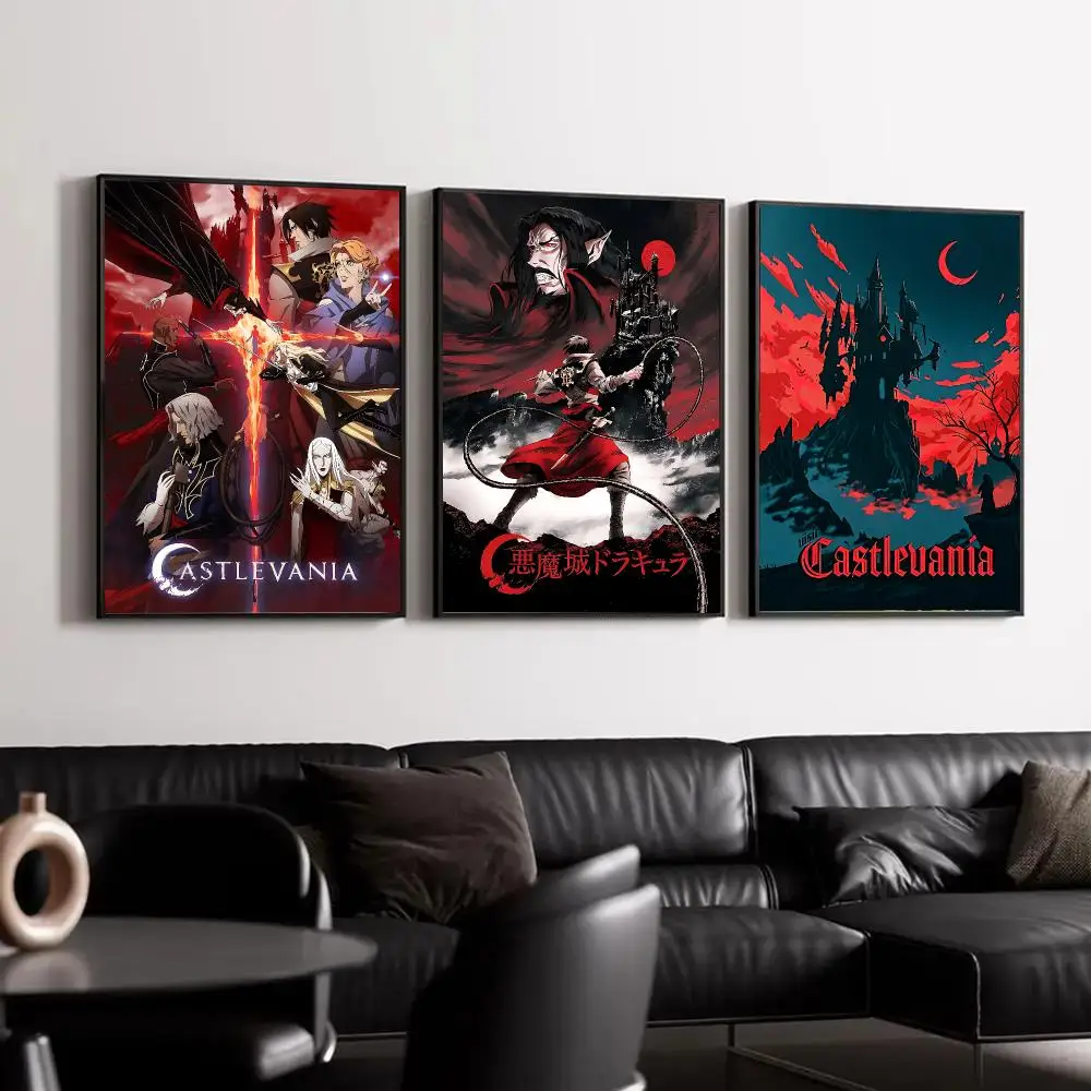 game Castlevania Poster Trendy Classic hot HD Self-Adhesive Waterproof Art Poster Room Decor New Arrival On Sale