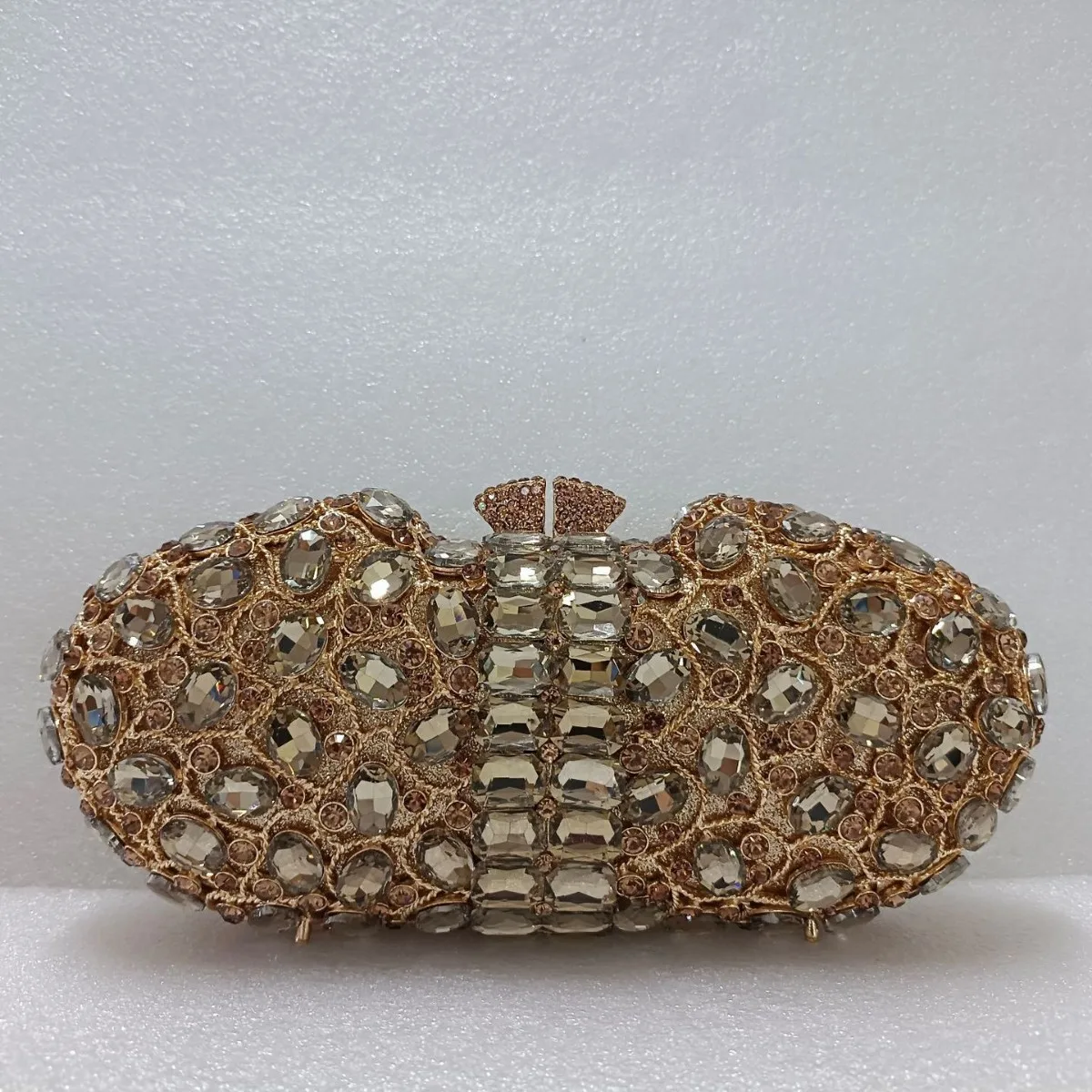 Diamond Dinner Bag Empty Metal Hard Box Diamond Bag Banquet Dress