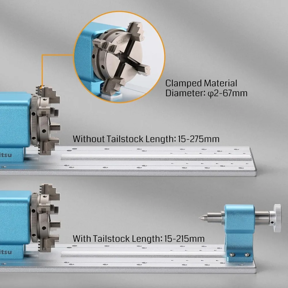 Genmitsu Rotary Module Kit for Prover XL 4030 V2 CNC Router Machine with NEMA23 Planetary Geared Stepper Motor