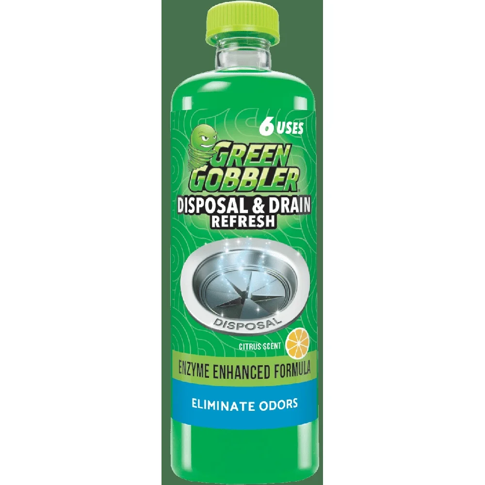 Garbage Disposal Drain Cleaner Enzymatic Formula Eliminates Odors Clogs Citrus Scent 22.6 fl oz 6 Uses Effective Cleaning