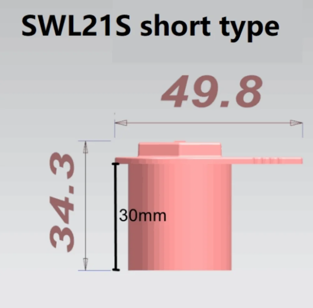 Wheel Nut Indicator Short Cap-type High Dust-Cap SWL21S PP for 21mm nut 10Pcs car accsesories