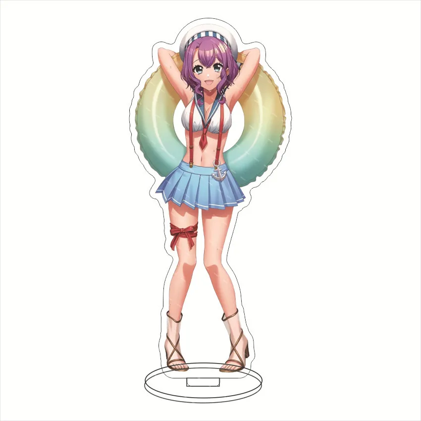 Anime D4Dj Groovy Mix Happy Around Game Related Products Acrylic Cartoon Stand Model Plate Gift Figure Summer Pool Party