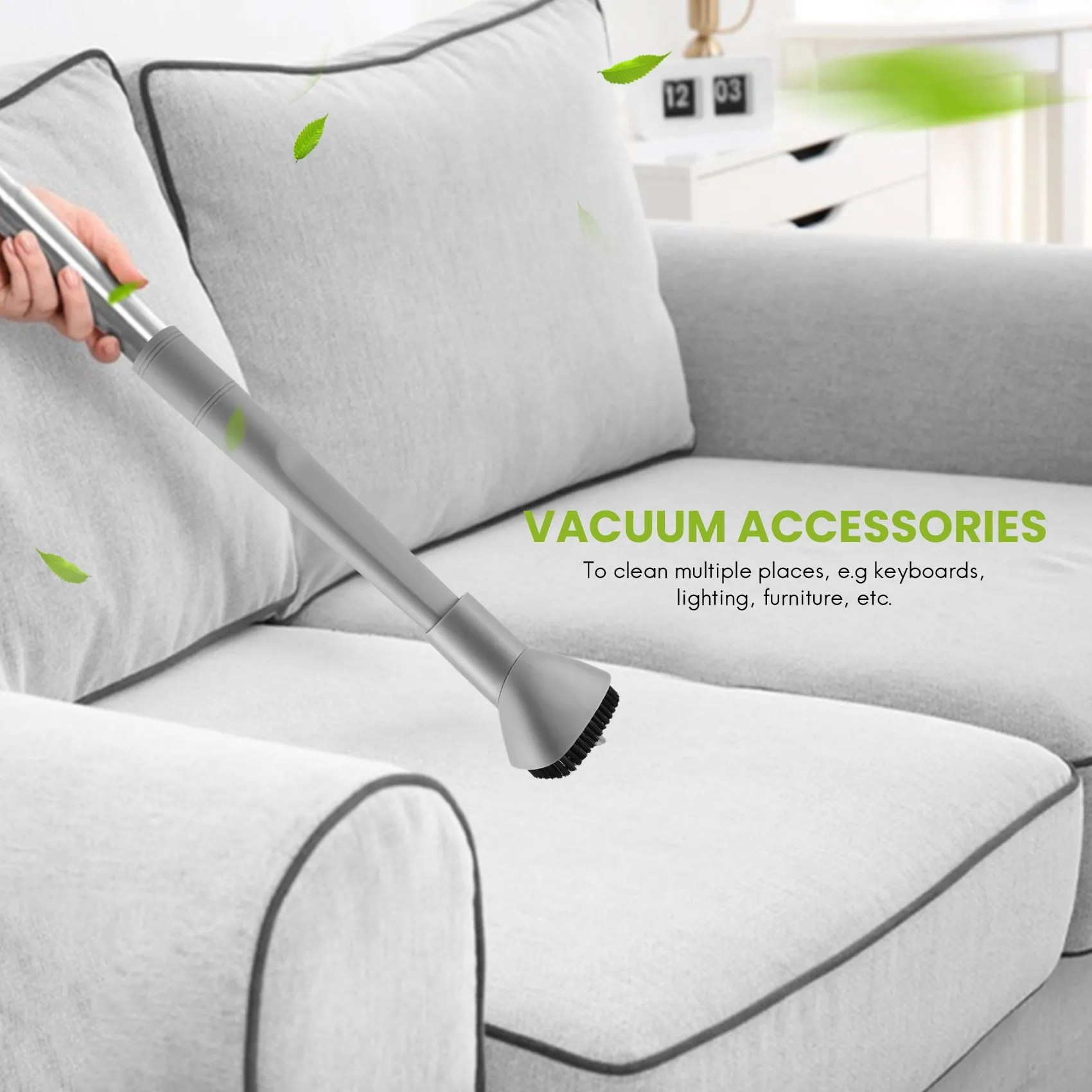 Crevice Tool and Dust Brush for Shark Navigator Lift-Away Vacuum Cleaner, Fits Models NV350, NV352, NV355, NV356E, Compare to