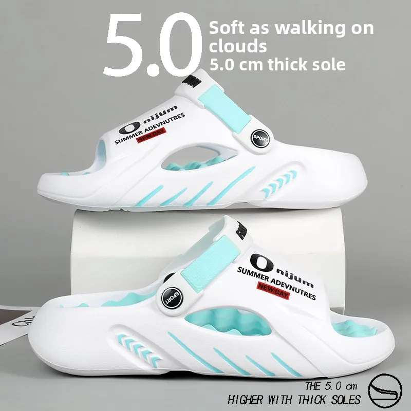 

Unisex Summer Outdoor Anti-Slip Driving Sport Casual Large Size Massage Beach Sandals Slip-On Slippers Breathable Flat Heel