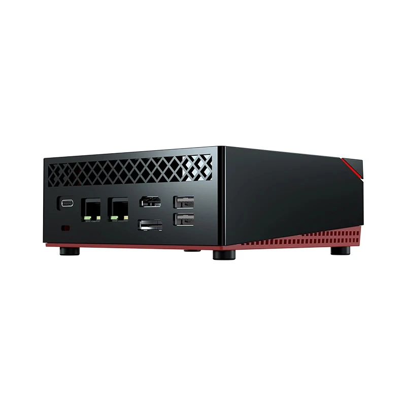 Tolibek 듀얼 LAN 게이밍 미니 PC, AMDRyzen5-4500U M.2 NVME, 듀얼 DDR4 지지대, Win10 리눅스 펜스, 와이파이, C 타입 사무실 컴퓨터