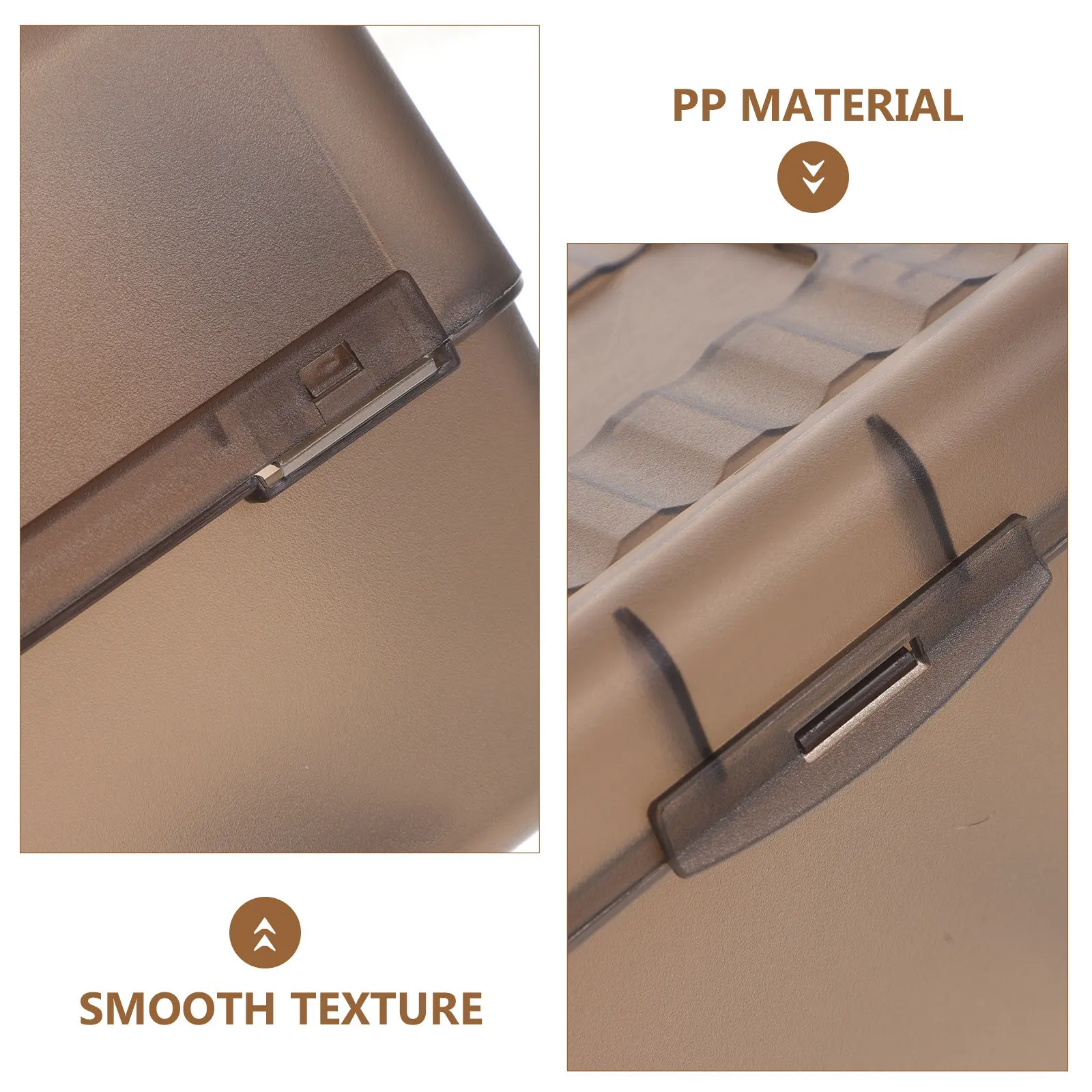 Business Card Box for Office Desk Thickened Non Slip Base Cards Holder Plastic Card Display Stand Cards Organizer Business Use