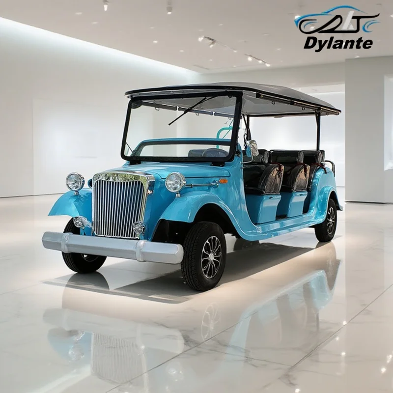 Electric Vintage Classic Car Club Car Steel Plastic Metal Golf Scooter Mobility Car Dedicated To Attractions With Factory Price