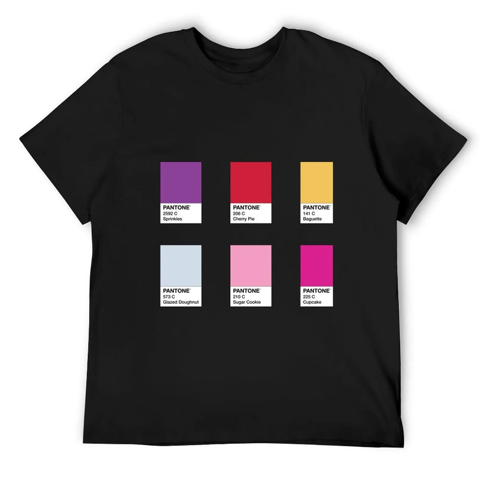 Pantone Swatches Bakery Collection T-Shirt graphic tee shirt anime figures blacks boys animal print mens tall t shirts