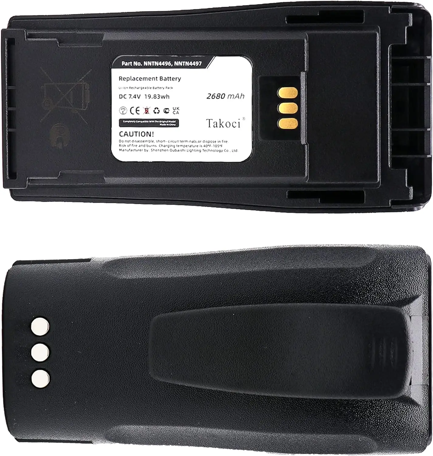 

Replacement Battery 2680mAh for Motorola,CP150,CP200,CP250,PR400,CP040,NNTN4496,NNTN4496AR,NTN4497,NTN4497AR,NNTN4497