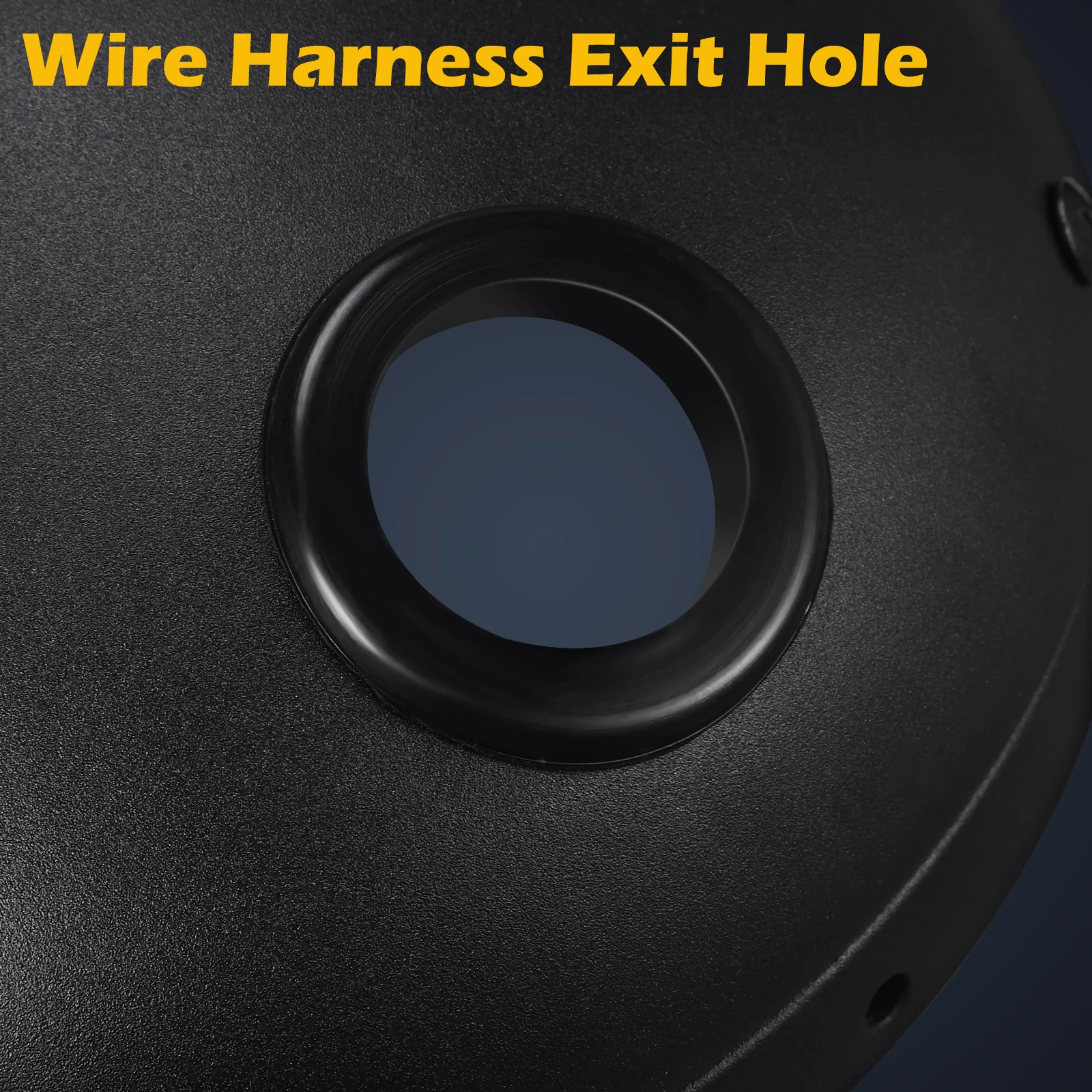 

Motorcycle Headlight Housing Round Cover Mount Lens Bracket Sturdy PC Material Universal Compatibility Night Safety