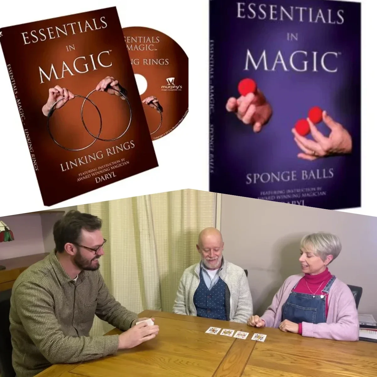 Essentials In Magic Linking Rings by Daryl，Essentials in Magic Sponge Balls by Daryl，Finding the Cards by Andrew Frost - Magic