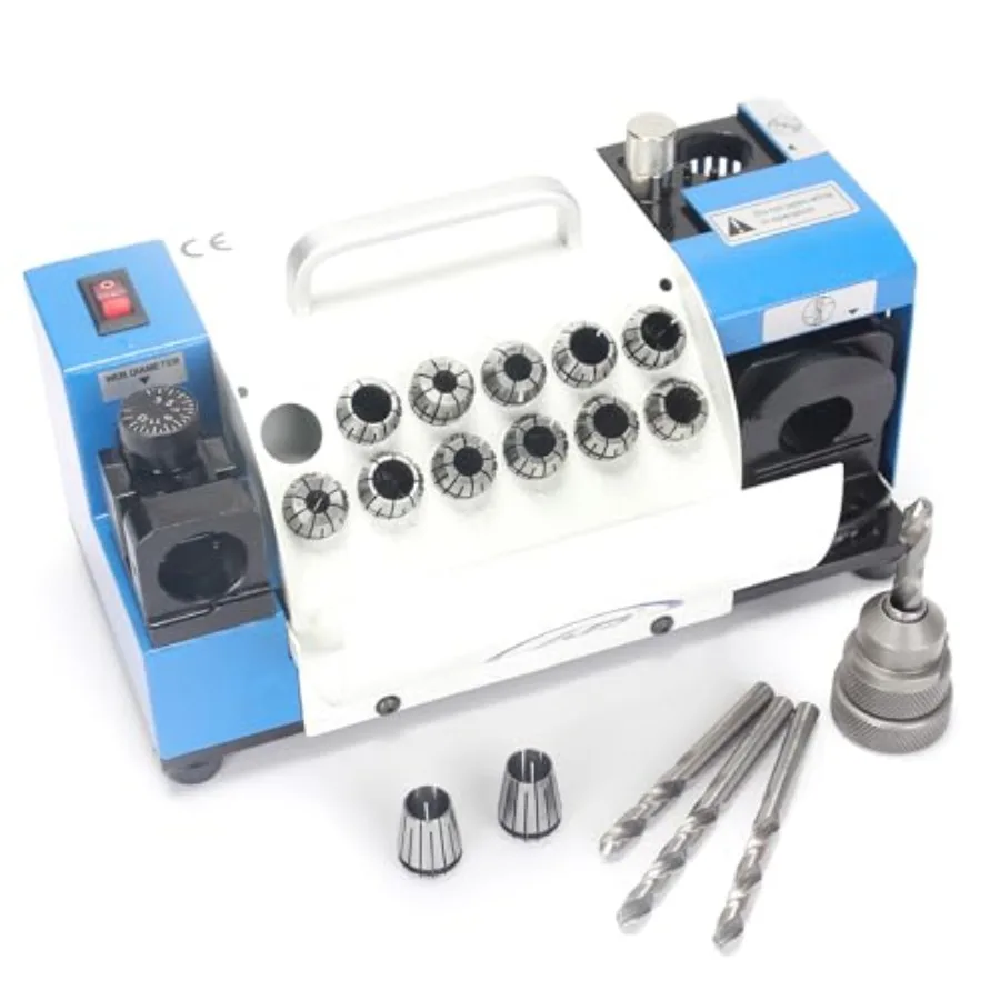 

Drill Bits Shpener, MR-13A Drill bit Grinding hine 3-15mm, 95° to 135° Point Angle Adjustable Drill Bit Re-Shpener, Portable Bi