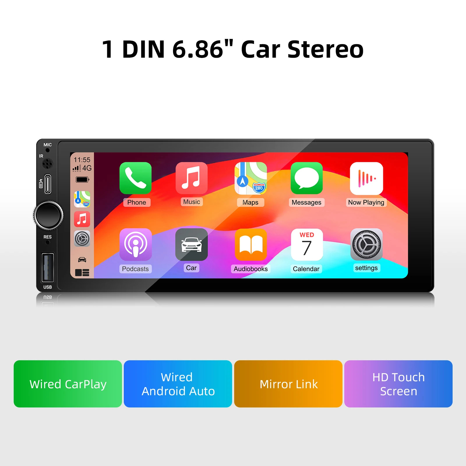 Universal 1 Din Car…