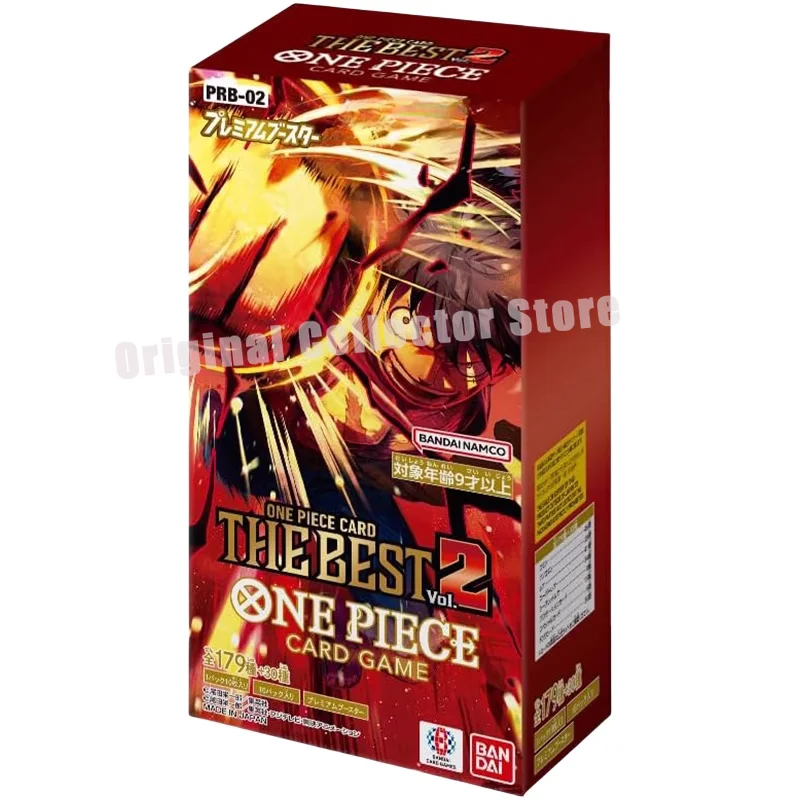 オリジナルバンダイワンピースカード OPCG 本物の日本 PRB02 全時代コレクション Vol.2 補充バッグオリジナルボックス