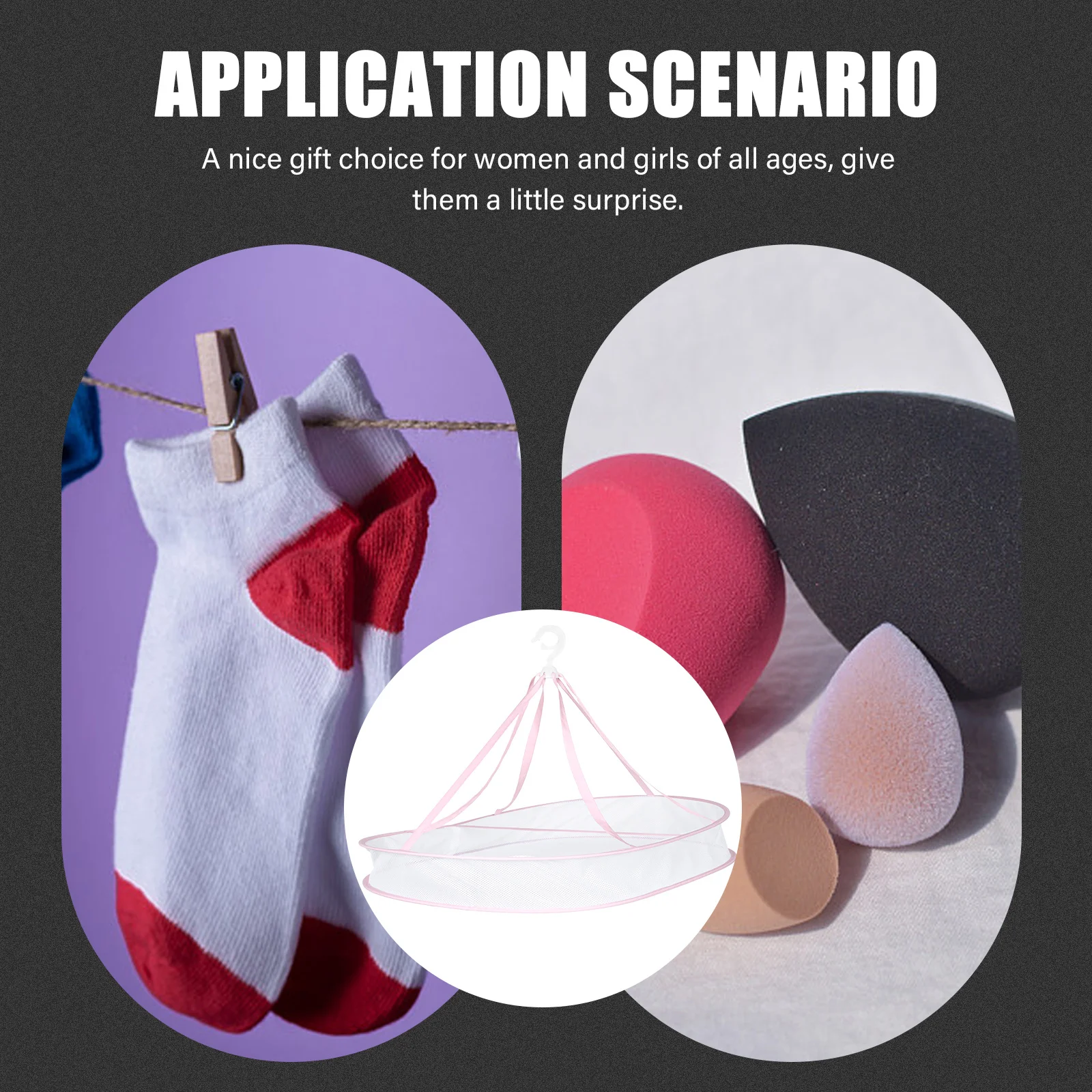 

Single-Layer Clothes Drying Basket Foldable Laundry Hanger Basket Home Use Convenient Clothes Storage Tool Laundry Drying Tool