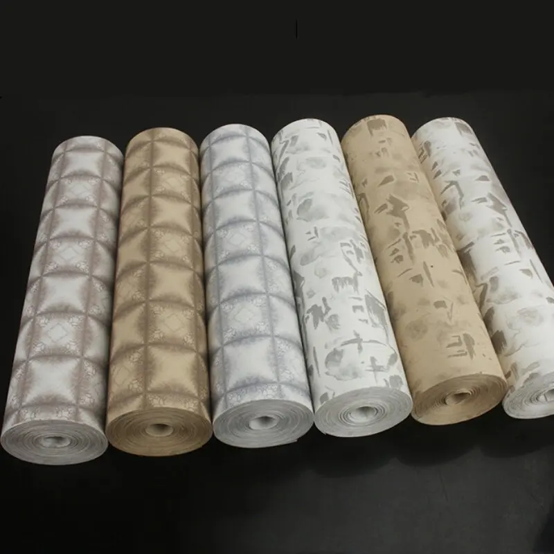 

34cm x 20m Vintage Half Cooked Rice Paper Roll Floral Pattern Long Scroll for Chinese Brush Calligraphy, Traditional Art Paper