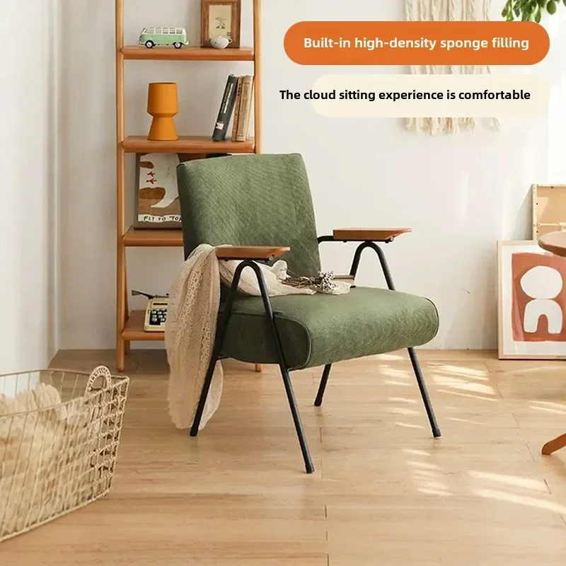 

Nordic retro sofa chair living room medieval balcony cafe milk tea shop homestay single leisure chair