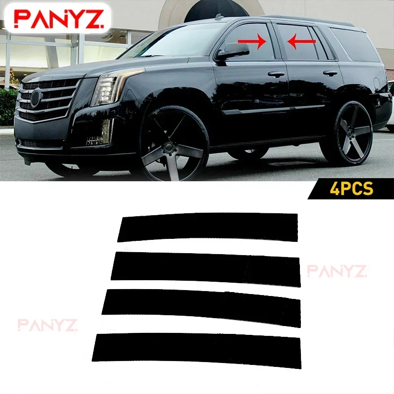 For Cadillac Escalade 2007 2008 2009 2010 2012 2013 2014 Mirror Window Pillar Posts Set Cover Door Trim Stickers Car Accessories