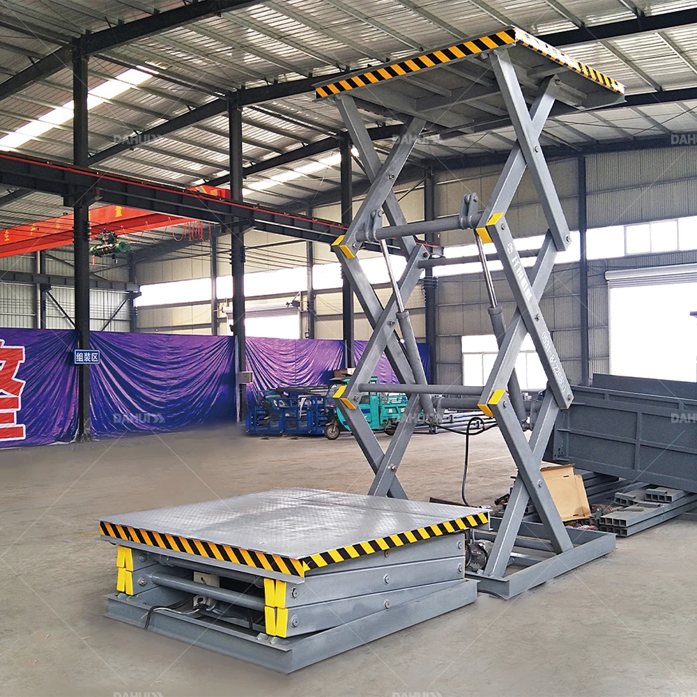 Garage High Capacity Stationary Scissor Lift Electric Steel Lifting Table 2500x2000mm Customizable
