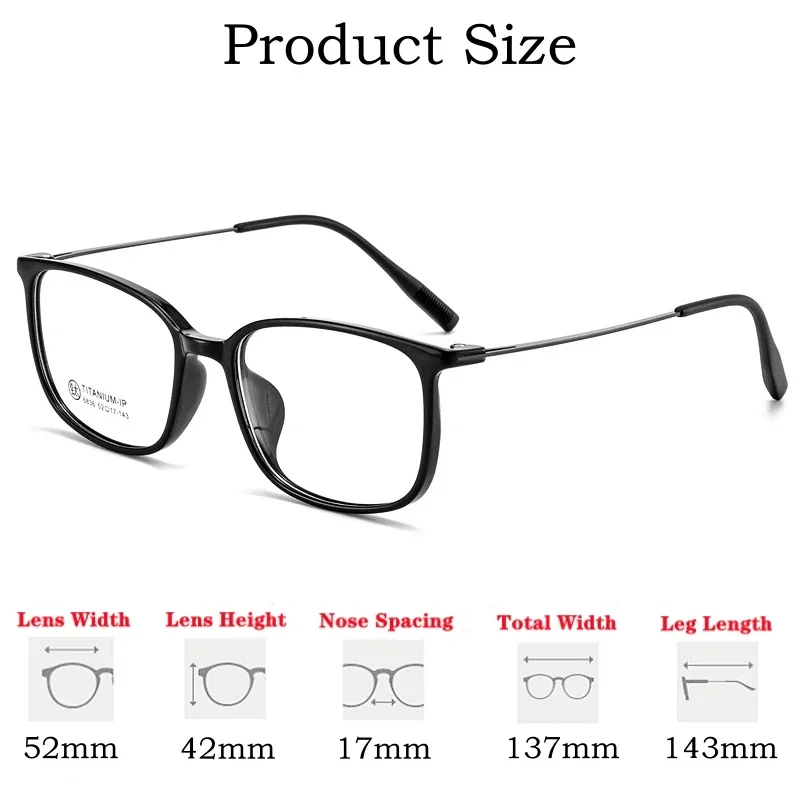 OLLYMURS Ultra Light Flexible TR90 Prescriptions Glasses Frame Men Women Retro Titanium Alloy Optical Frame Eyeglasses Eyewear