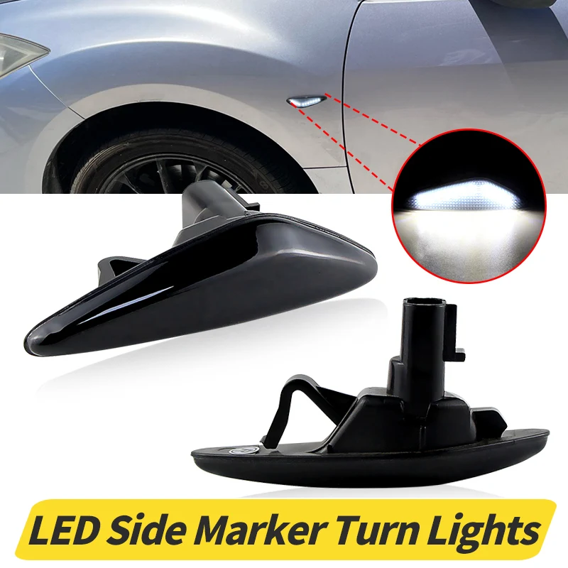 

2pcs For Mazda 6 Atenza GH 2008-2012 LED Side Marker Blinker Light Signal Lamp Turn Signal White Lamp N24351130A Car Accessories