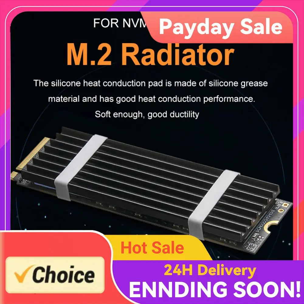 Metal Hard Drive Thermal Sheet with Screws Solid State Drive Heat Sink  PC/Desktops Accessories for  NVMe M.2 2280
