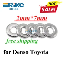 Diesel Injector Nozzle Washer E1022016 2mm*7mm Fuel Injection Heat Shield Rings for Denso Toyota Sprayer Shims