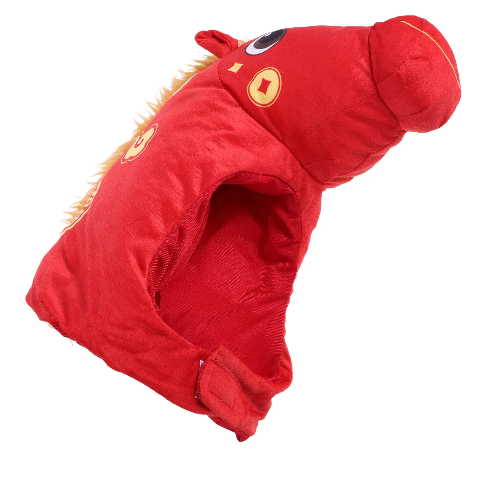 

Red Zodiac Horse Hat 2026 Year of The Horse Costume Headgear for Lunar New Year Party Spring Carnival Photo Booth