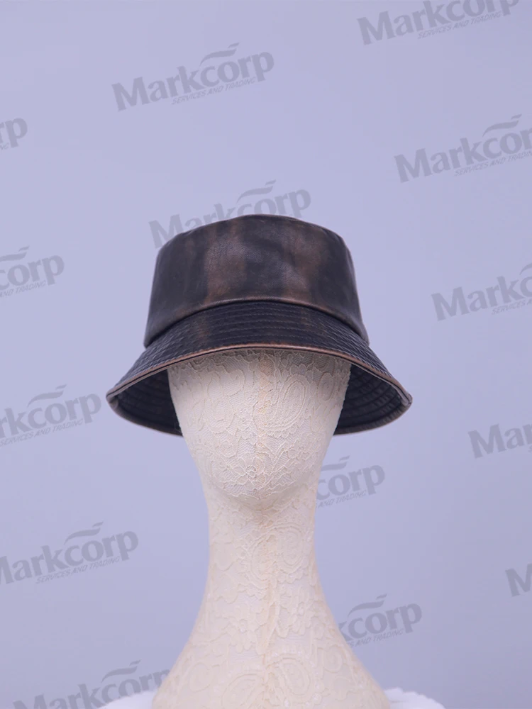 

Markcorp Original Design Four Seasons Universal Fashion Brown Solid Color British Classic Retro Fisherman's Hat