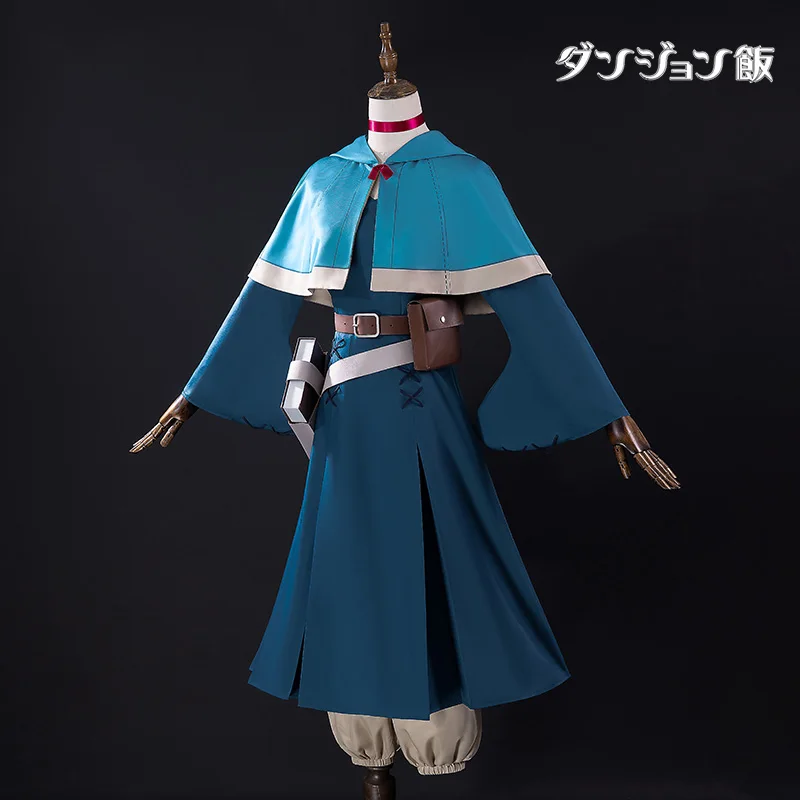 Anime New Cos Marushiru Cosplay Blue Retro Shawl wide sleeves Women full set Dress Female Costume A