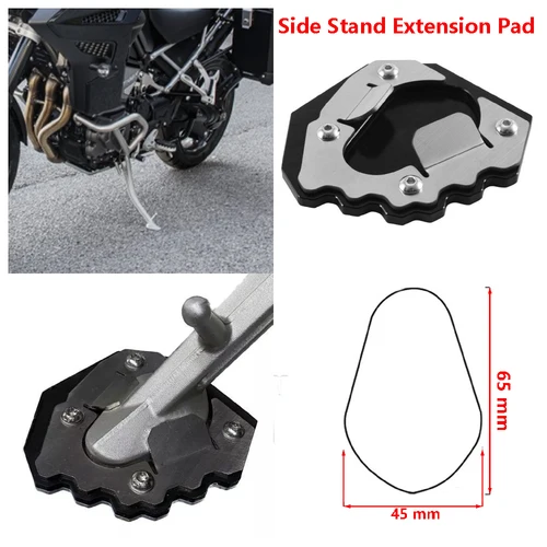 Se adapta a Triumph Tiger1200 ABS Tiger 1200 Explorer 2022 2023 2024 2025 soporte lateral para motocicleta almohadilla de extensión placa de ampliación