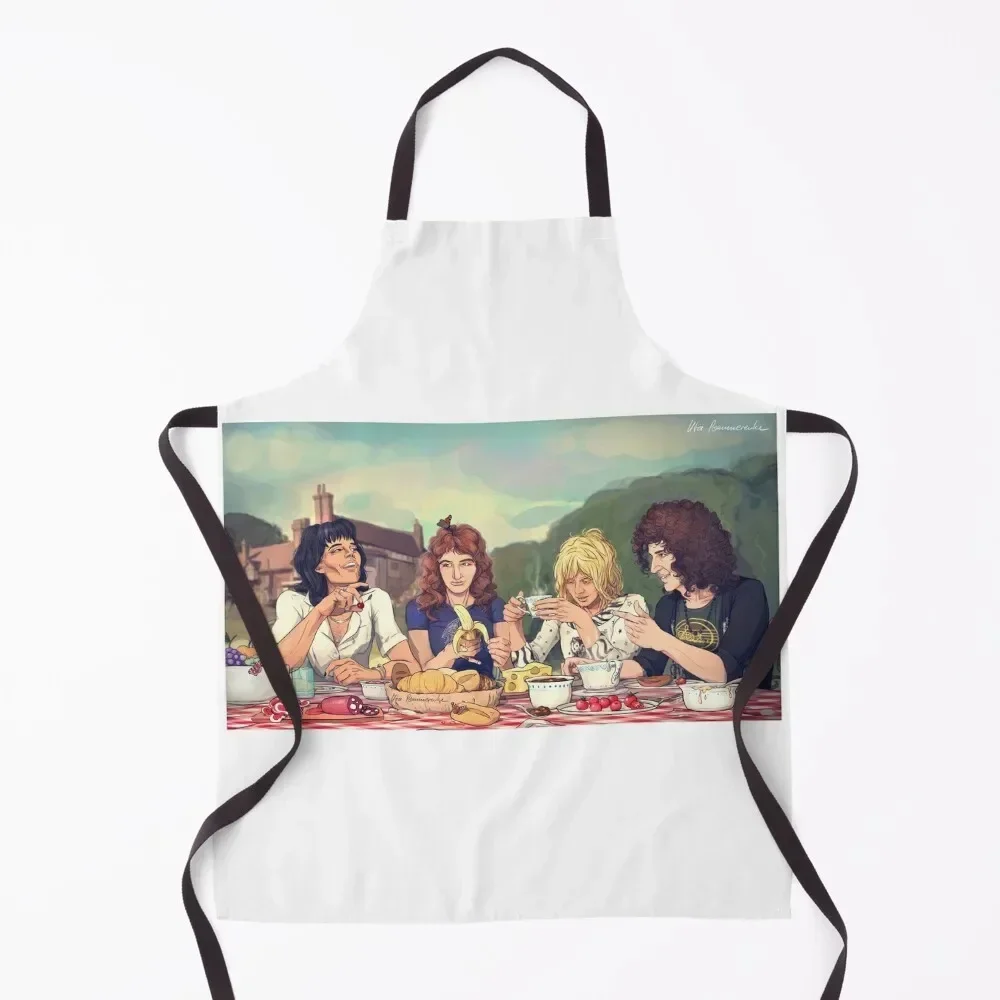 

breakfast with the boys Apron Chef Uniform Woman kindergarten teacher Kitchen And Household Goods Waterproof Apron