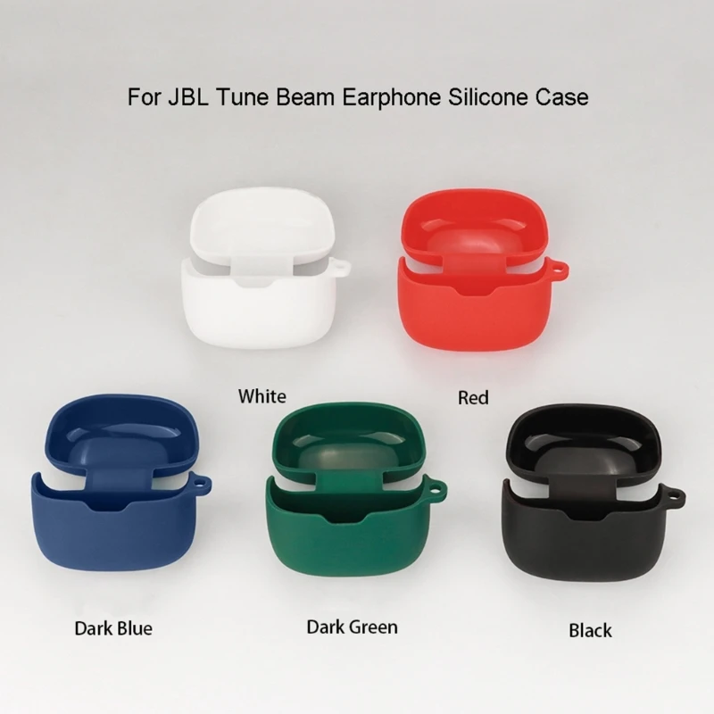 

Earphone Shockproof Housing Skin-friendly Protective Cover for JBL Tune Beam Washable Shells Non-slip Impact-resistant