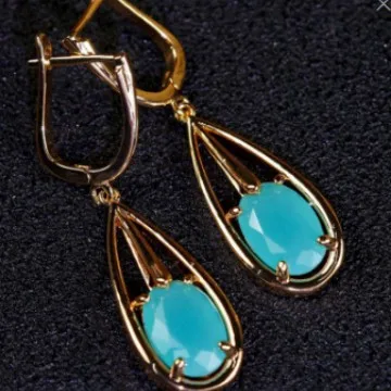 Women's Trendy Simple 2026 New Four Claw Egg Shaped Water Drop Ear Buckle Jewelry Fashion Accessory