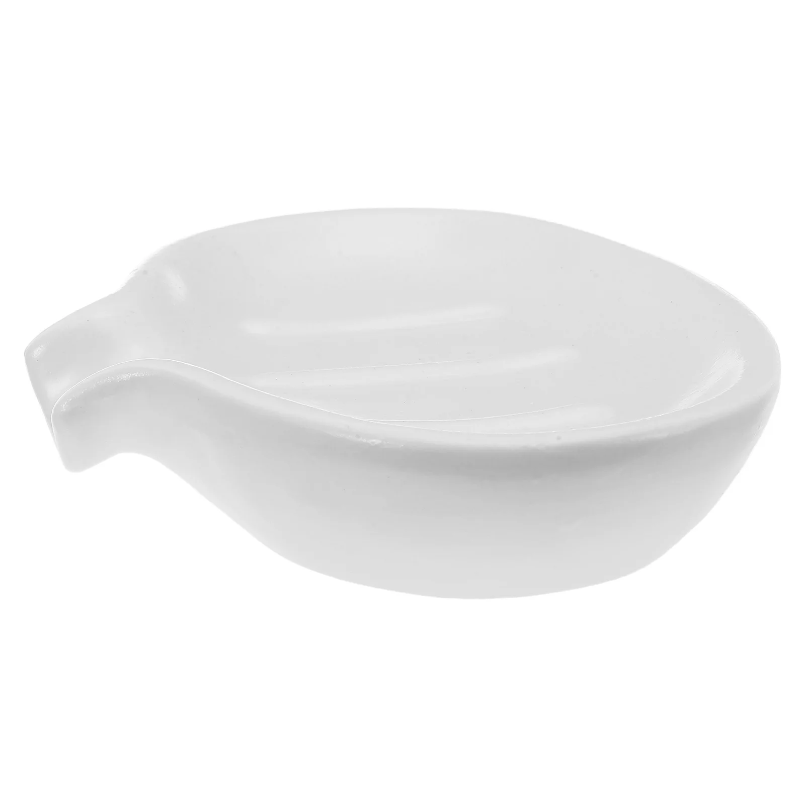 

White Ceramic Soap Dish Draining Bar Soap Tray Self Draining Minimalist Shower Kitchen Sink Bathroom Accessories 5.31x4.32 Inch