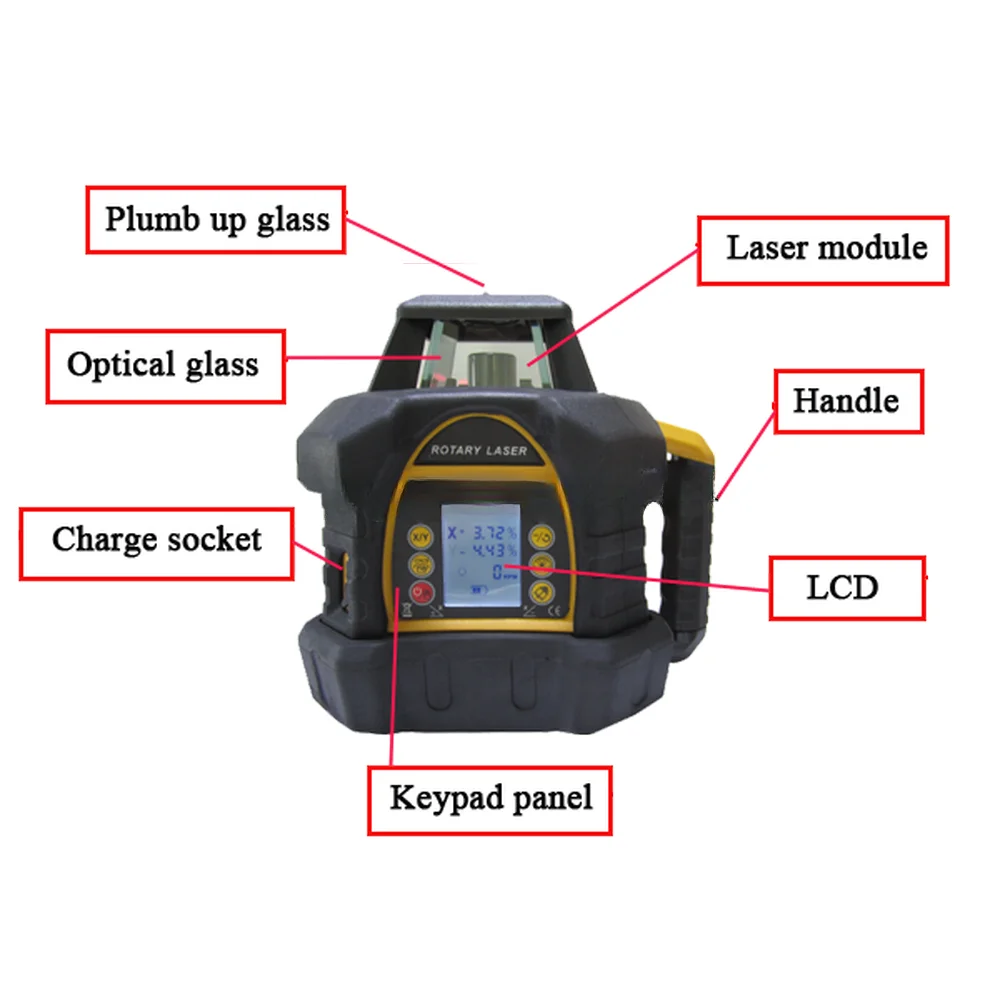 high precision Self-leveling  Rotary green  rotating Laser Level  206G ,automatic levelling 20mw fukuda  green beam