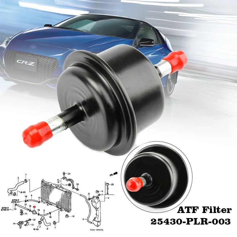 2 Pieces NEW Replacement ATF CVT Automatic Transmission Filter For Hond-a OEM 25430-PLR-003