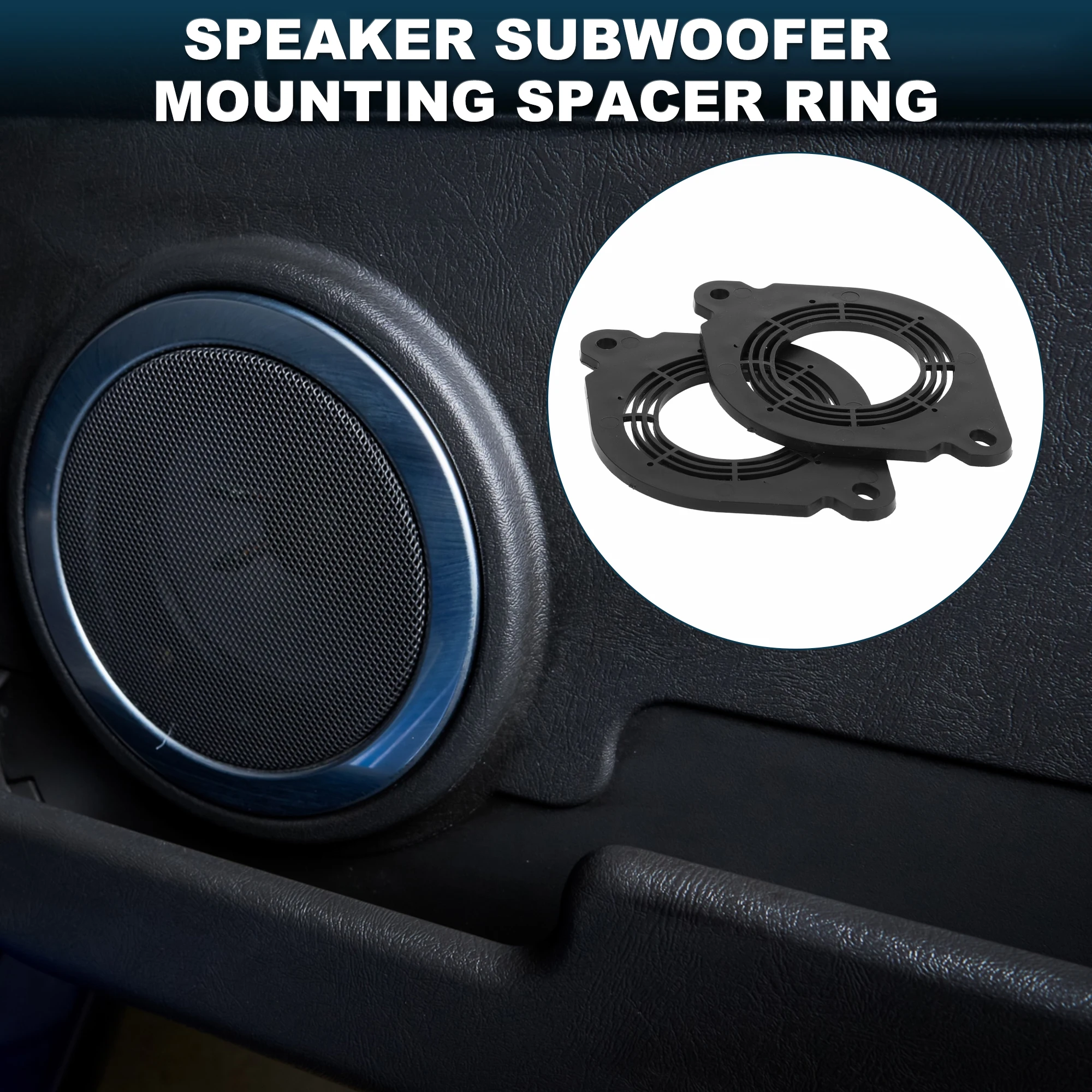 UXCELL Speaker Spacer Ring Midrange Speaker Spacer Adapter for Mazda ABS 2 Pcs