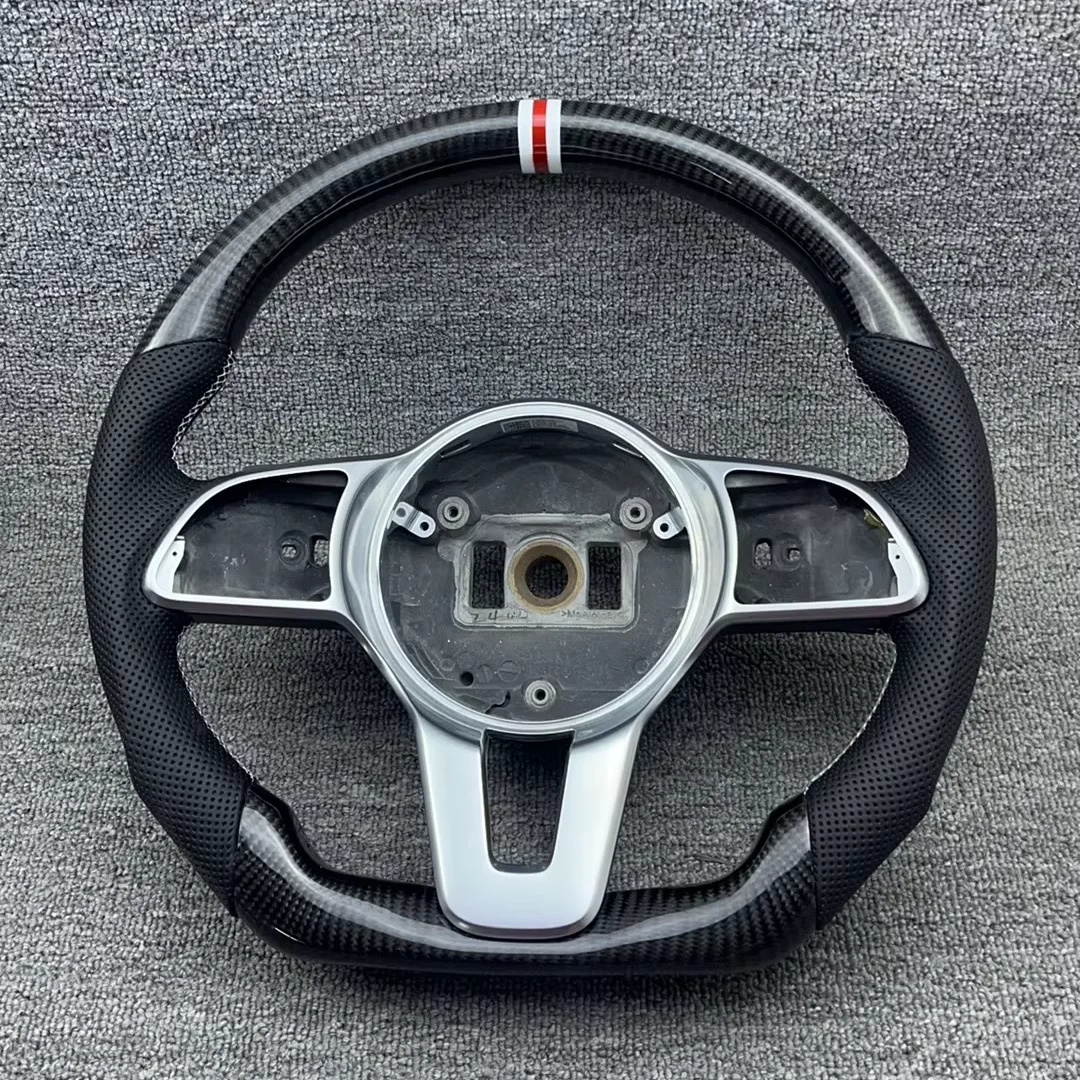 

Индивидуальное рулевое колесо из углеродного волокна для Mercedes Benz W204 C300 C350 C180 A180 A260 GLA GLC