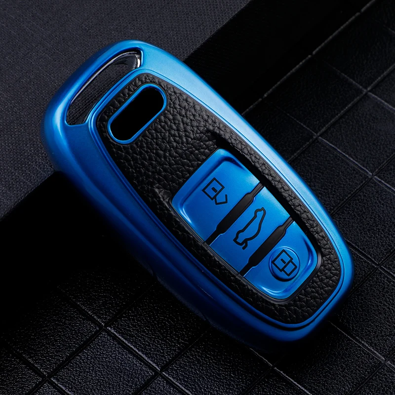 

TPU Car Remote Key Case Cover Shell Fob For Audi A1 A3 8V A4 B8 B9 A5 A6 C7 A7 A8 Q3 Q5 Q7 S4 S6 S7 S8 R8 TT Holder Accessories