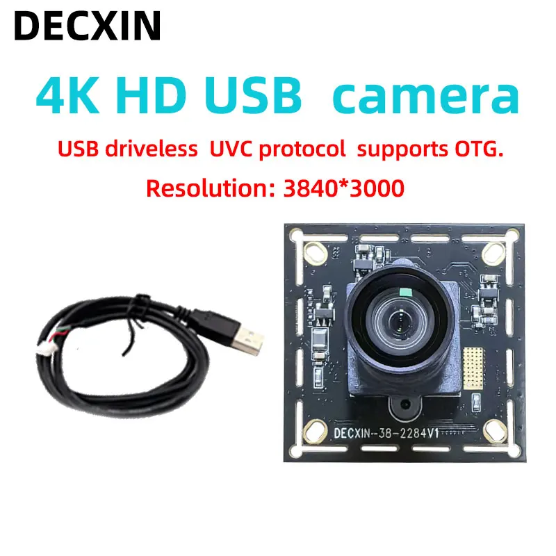 11MP HD USB カメラ 4K HD 30 フレーム IMX586 広角歪みのない産業用モジュール Linux ドライバー不要。