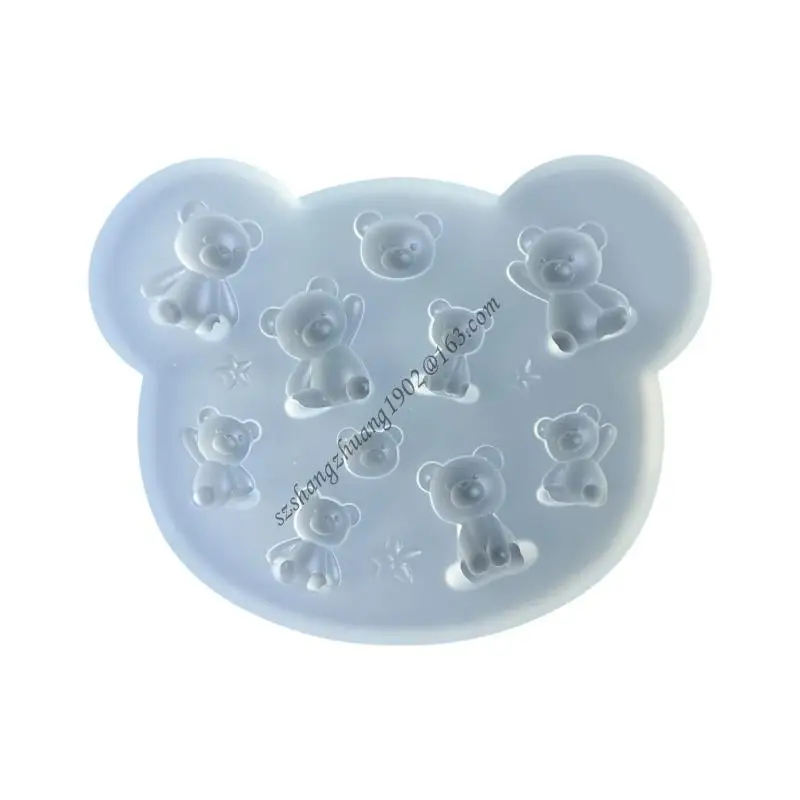 

Q6RB Practical Silicone Small Bear Accessories Mould Unique Epoxy Resin Jewelry Making Molds for Crafting Enthusiasts