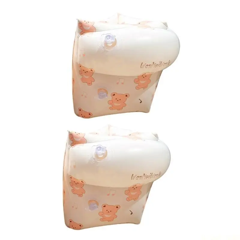 M5TC 1 Pair Kids Swimming Arm Floaties Inflatable Arm Float Rings Arm Bands Toddler Children Swimming Gear Arm Swimming Rings