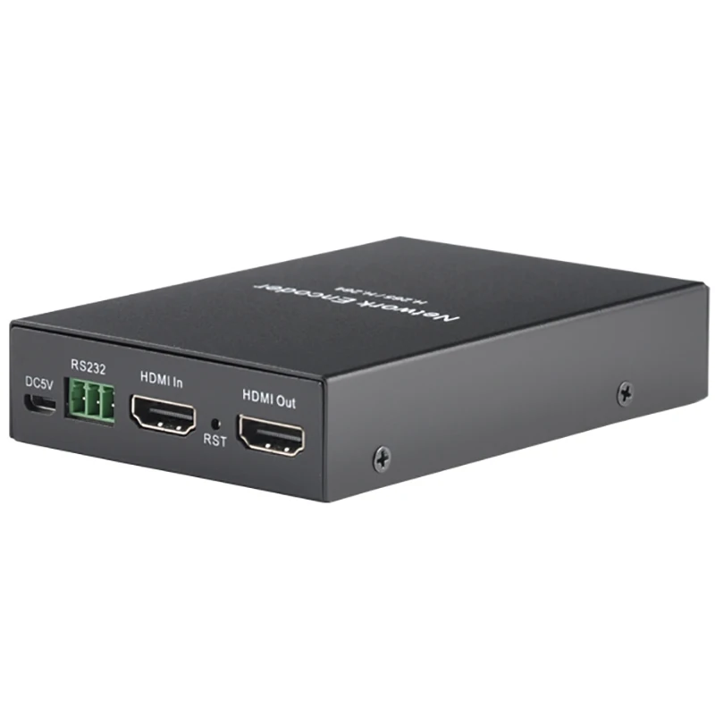 Live Streaming HD Network Video Encoder H.265 HEVC H.264 Support with TF Card for Radio & TV Broadcasting Equipment