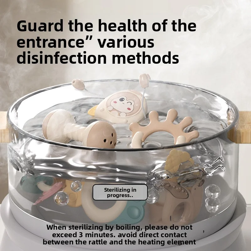 Baby Rattles Handheld Toys, Newborn Baby Shower Gift & Welcome Present, Soothing Rattles for Infants