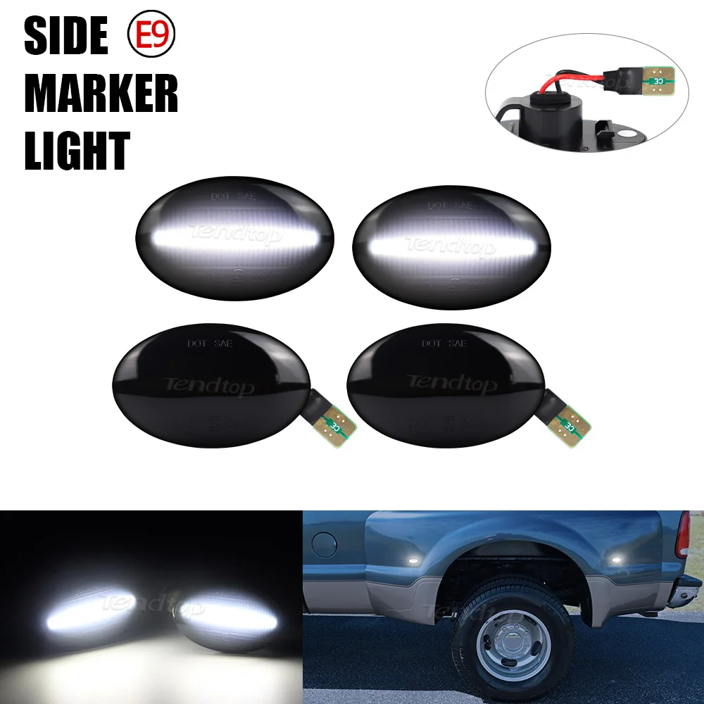 

LED Front Rear Bumper Lamps Fender Side Marker Lights For 1999 2000-2010 Ford F350 F450 F550 Super Duty