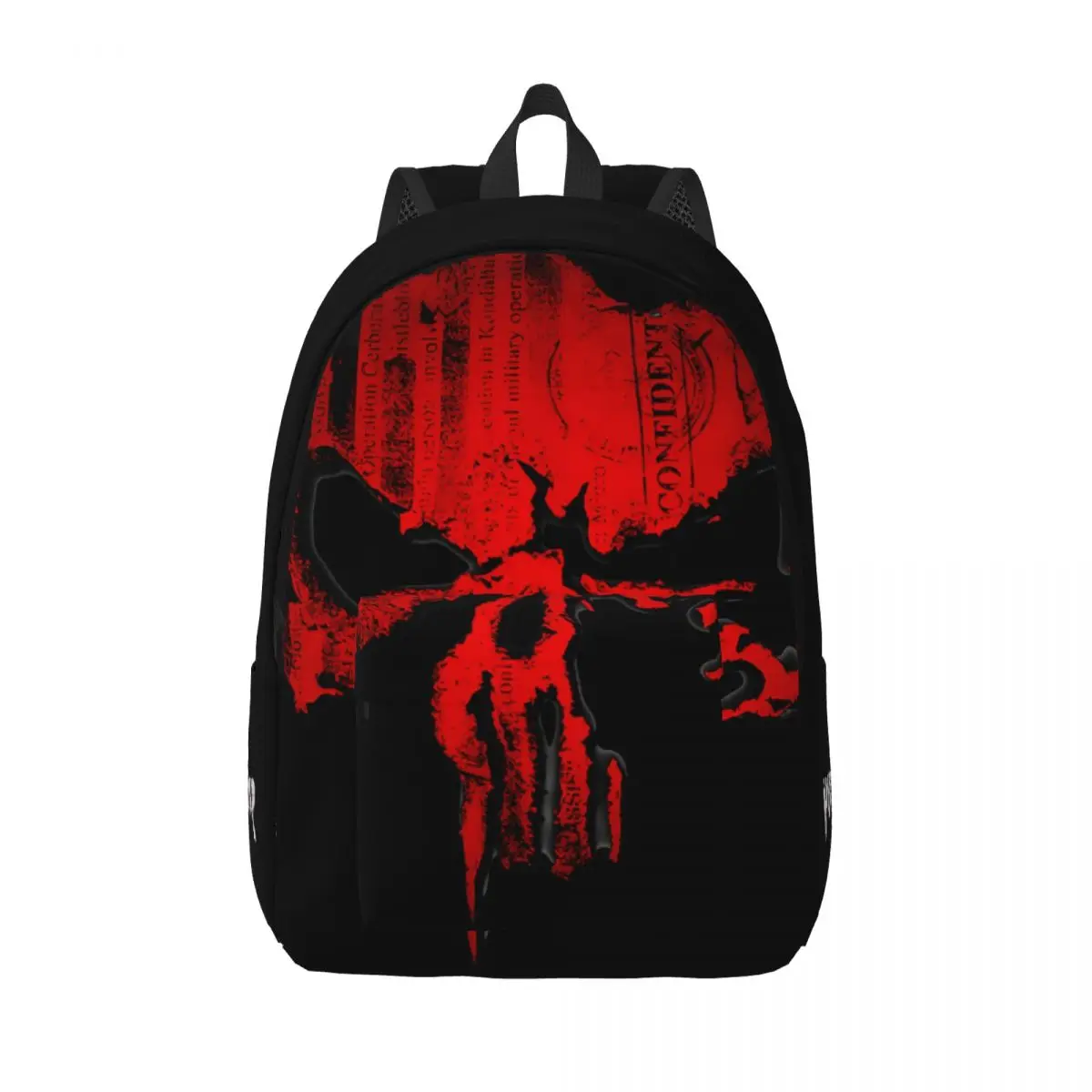 Marvel Punisher Sac à livres multi-compartiments pour la maternelle, sac de randonnée, anniversaire des lycéens, mode