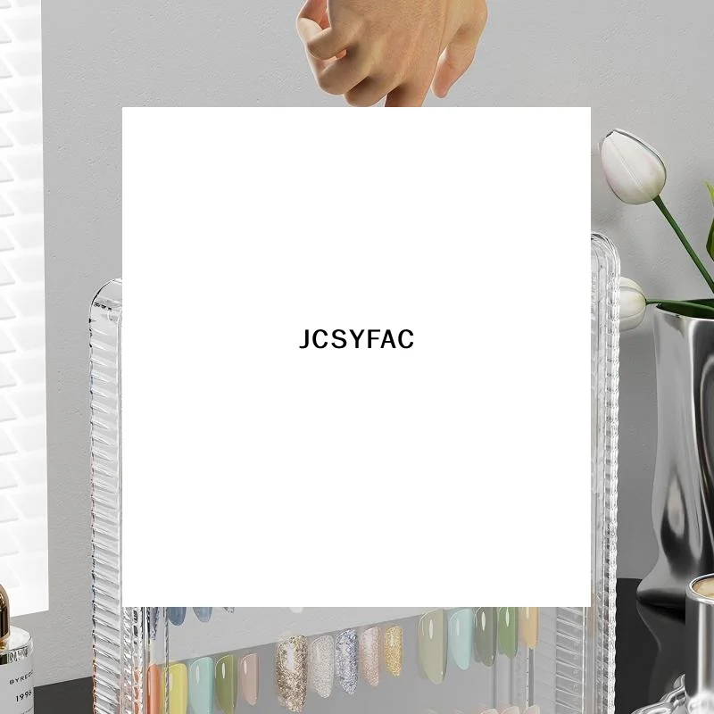 空のプレスオンネイル収納ボックス偽ネイル包装セットマニキュアオーガナイザーネイル用品両面粘着テープ付き