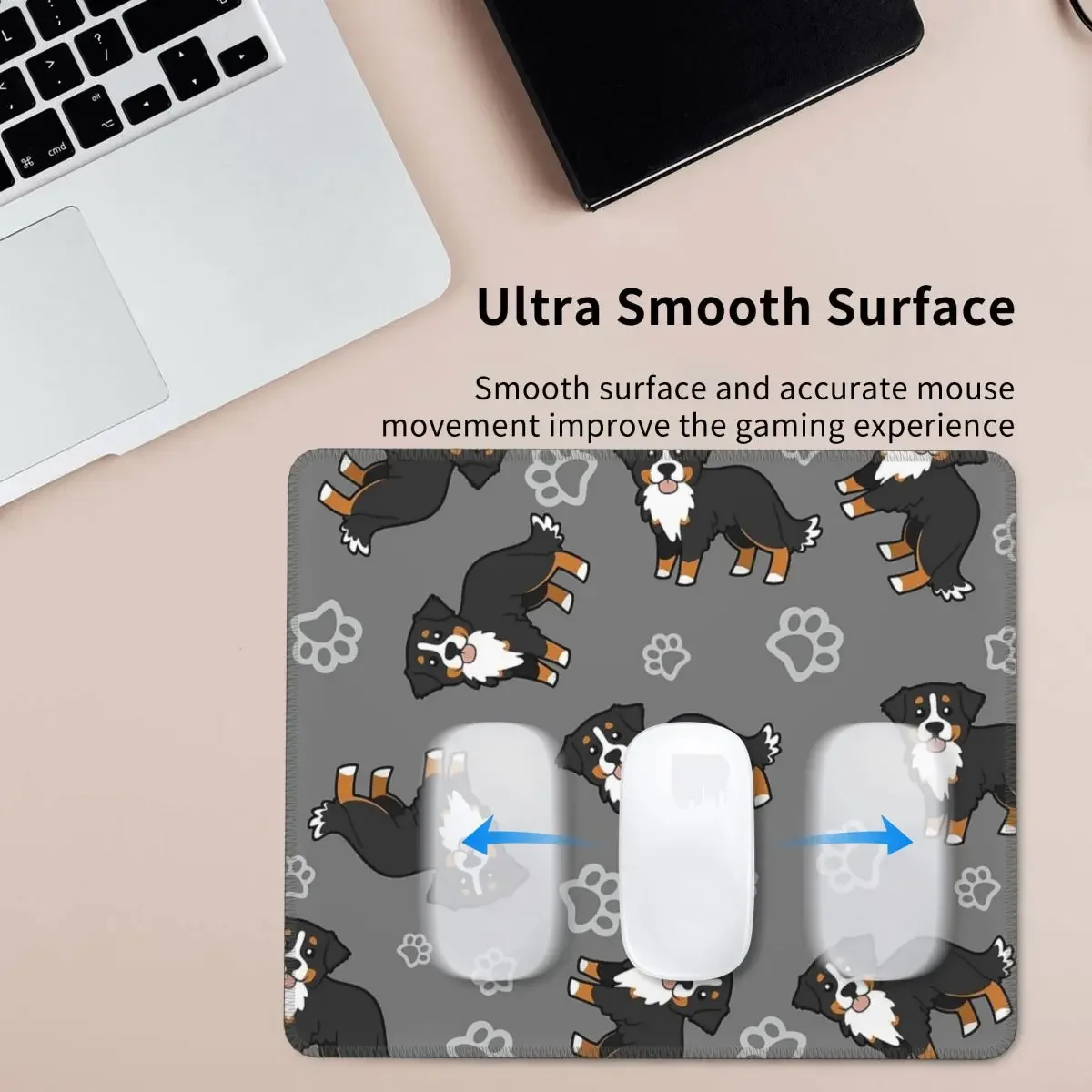Bernese Mountain Dog Mouse Pad Computer Keyboard Mouse Mat Gaming PC Laptop Desk Mat Office Accessories Table Mats